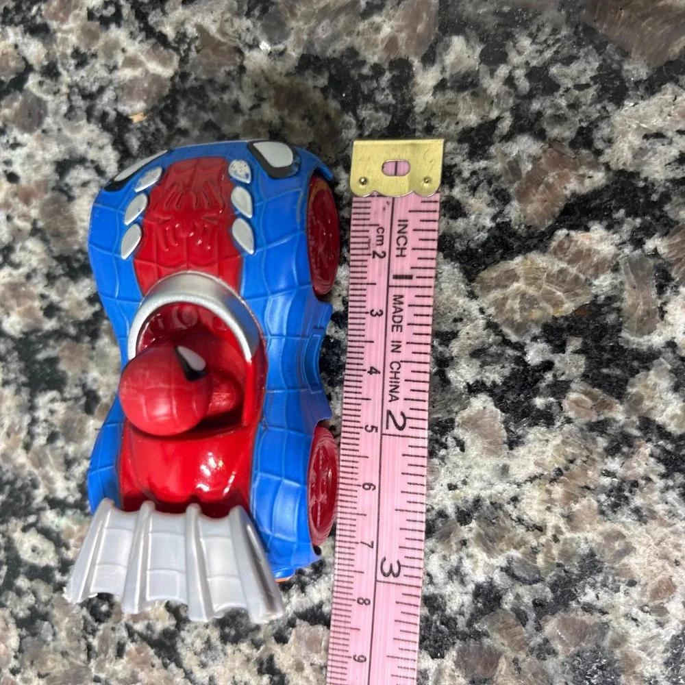 Marvel Spiderman Web Crawler Toy Car Red Blue Plastic Vehicle 3 Inch